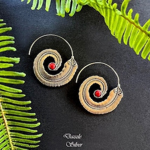 Türkis Tropfen Ohrringe, Türkis Silber Ohrringe, Roter künstlicher Türkis, Handgemachte Türkis Ohrringe, Boho Schmuck, Türkis Schmuck