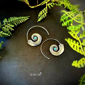 Türkis Tropfen Ohrringe, Türkis Silber Ohrringe, Blauer künstlicher Türkis, Handgemachte Türkis Ohrringe, Boho Schmuck, Türkis Schmuck