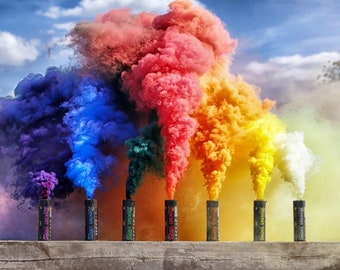 EG Smoke Grenades (30 Seconds) Perfect for Weddings, photography & Gender Reveals