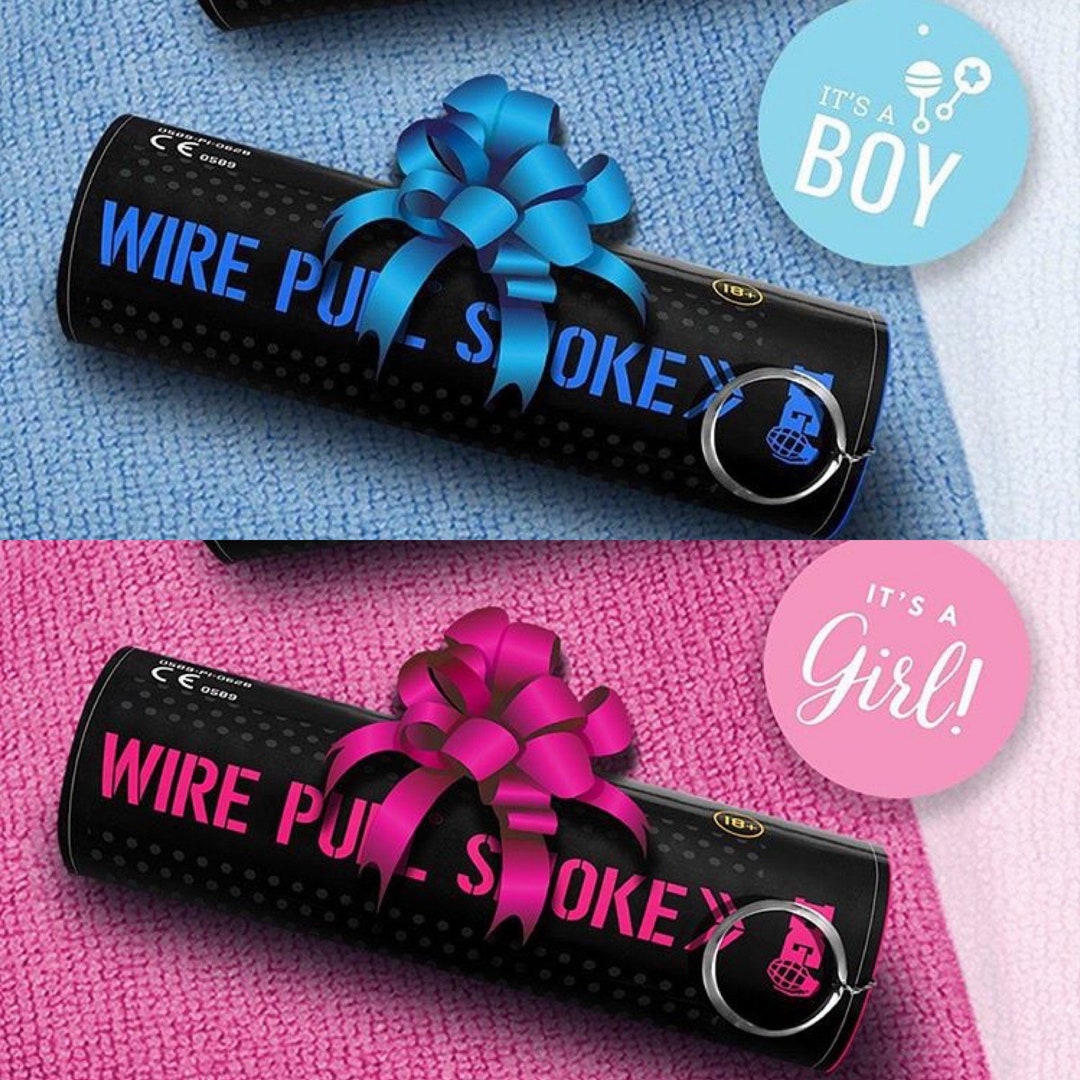 Gender Reveal Smoke EG Grenades pink & Blue - Etsy UK
