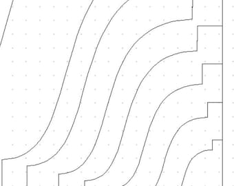 Roma Pergola Tail Design Template, small sizes