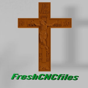 Archivo de Relieve 3D Cruz / CNC STL