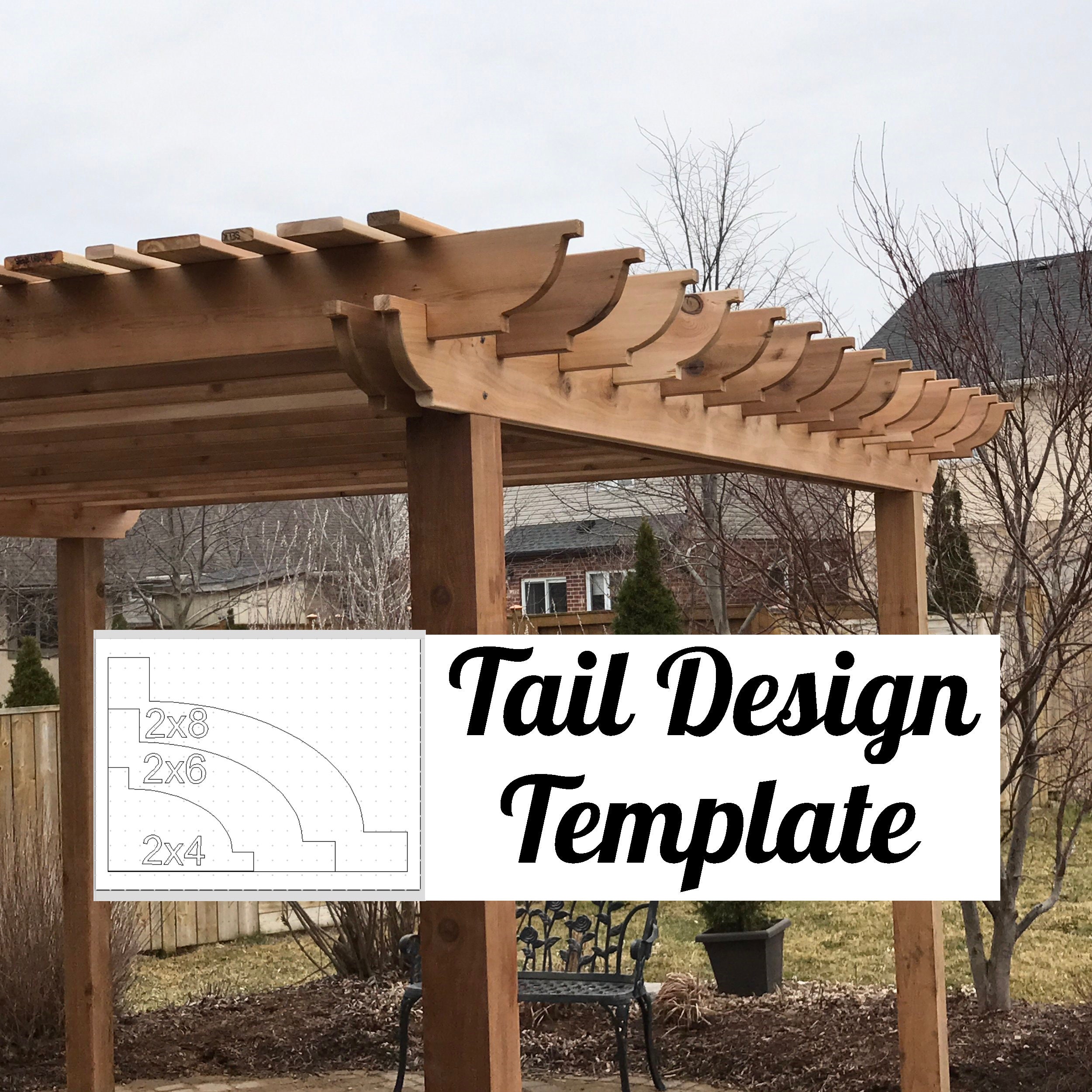 Ovolo Pergola Tail Design Template Etsy Ovolo Pergola Tail Design Template Etsy