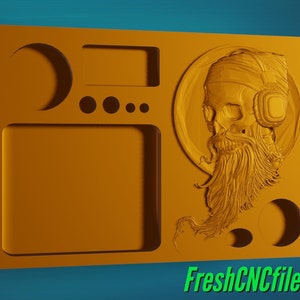 Bandeja rodante Skull Rocker / CNC 3D Relief File STL