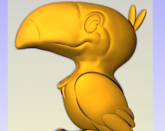 Toucan | CNC 3D Relief File STL