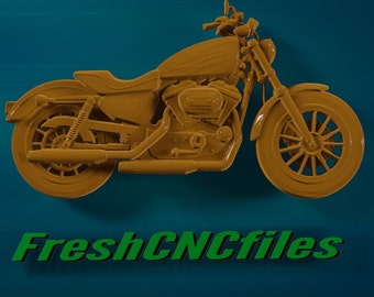Motocicleta / CNC 3D Relief File STL