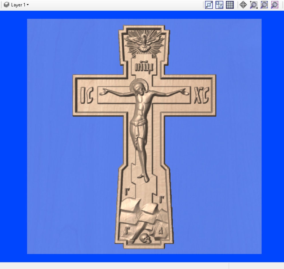Cross | CNC 3D Relief File STL - Etsy