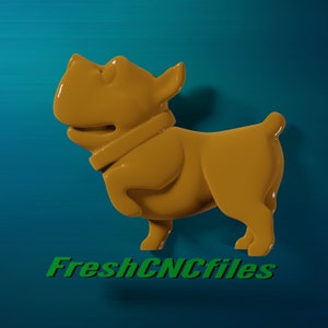 Dog Cartoon | CNC 3D Relief File STL