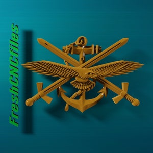 Eagle Sword Anchor | CNC 3D Relief File STL