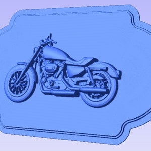 Señal de motocicleta / Archivo de relieve 3D CNC STL