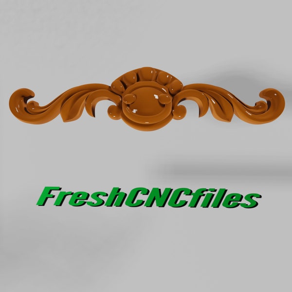 Center Applique Onlay | CNC STL 3D relief file