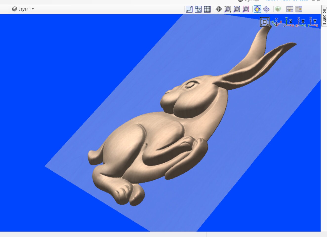 Rabbit | CNC 3D Relief File STL for Router Machine - Etsy