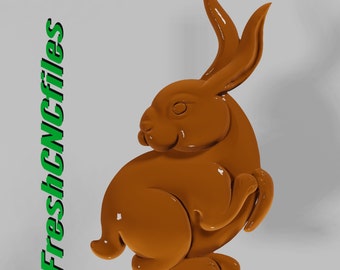 Rabbit | CNC 3D Relief File STL for router machine