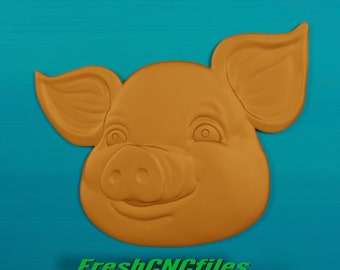 Süßes Schwein | CNC 3D Reliefdatei STL