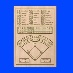 Gioco di baseball con dadi/file CNC