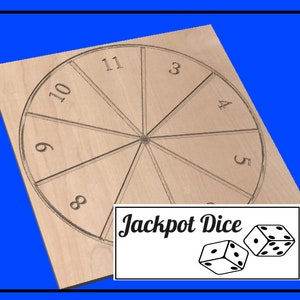 Gioco di dadi Jackpot / File CNC