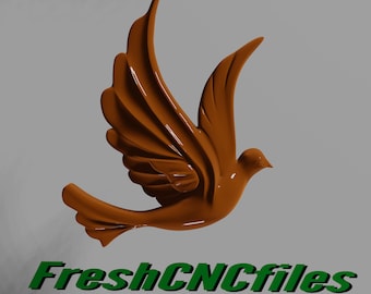 Dove | CNC 3D Relief File STL