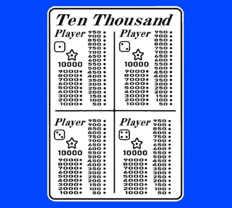 Ten Thousand Dice Game CNC File - Etsy
