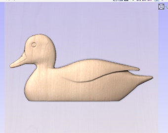 Duck | CNC 3D Relief File STL