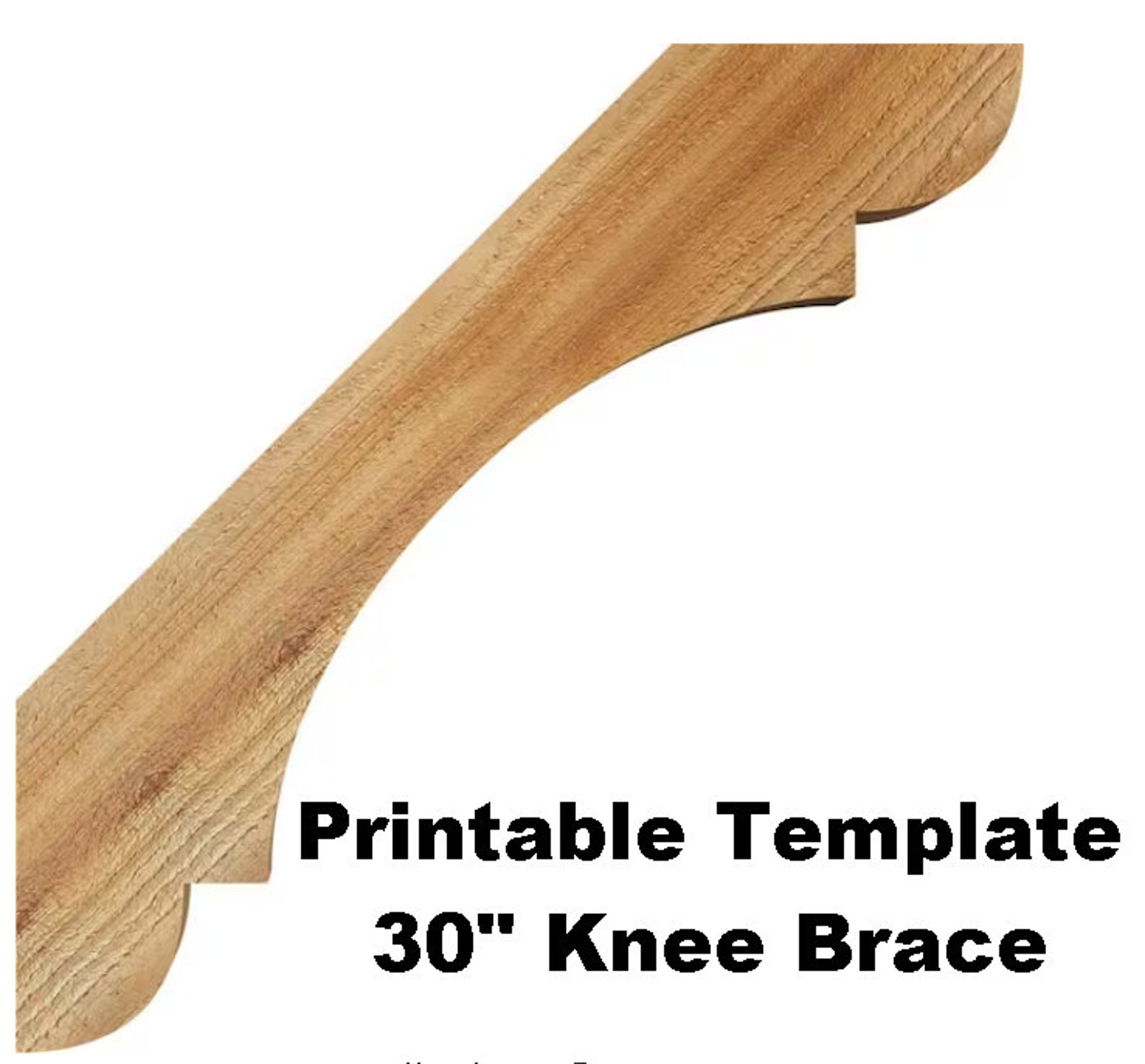 Printable Template Knee Brace for Pergolas Arbours Gazebos Etsy