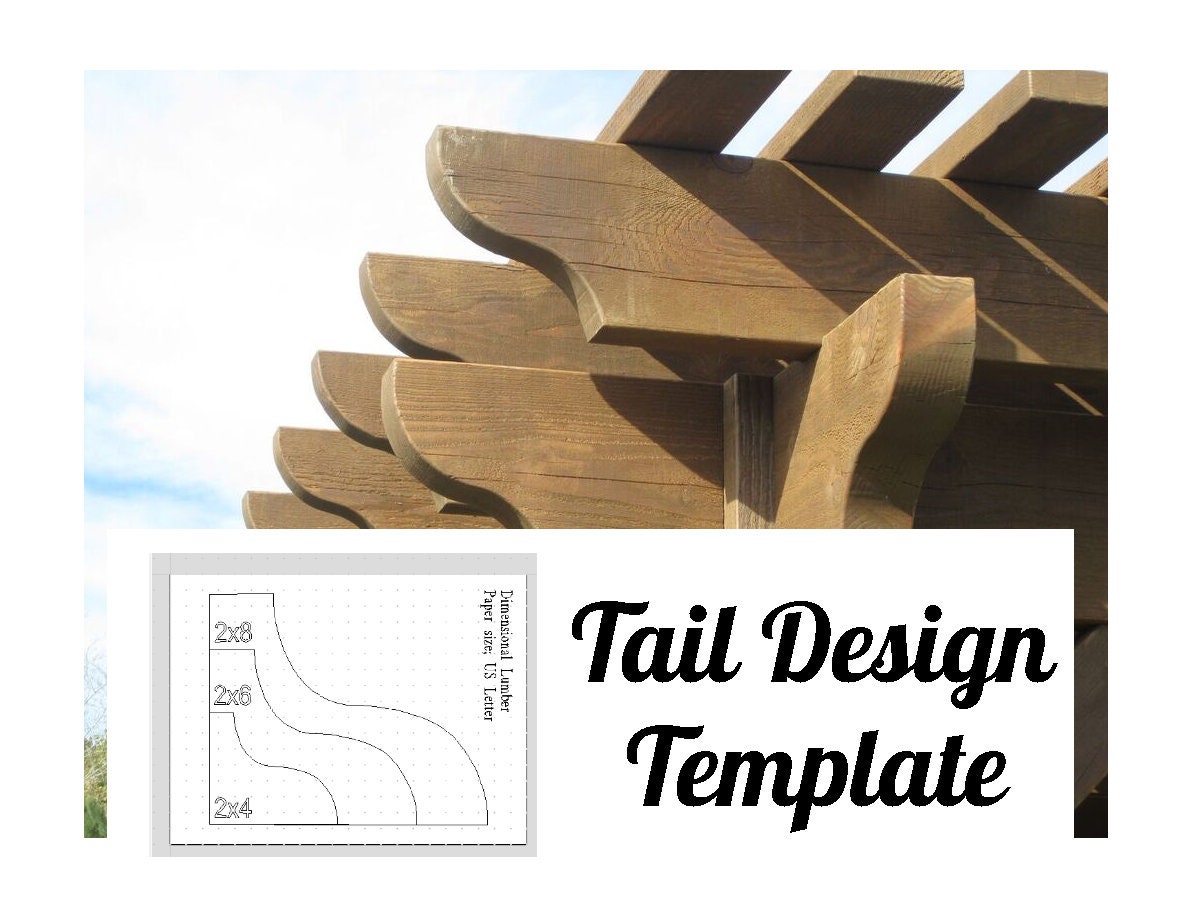 Roosevelt Pergola Tail Design Template Etsy Roosevelt Pergola Tail Design Template Etsy