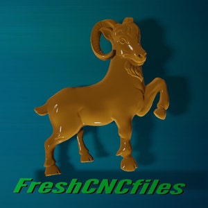 Cabra / CNC 3D Archivo de Relieve STL