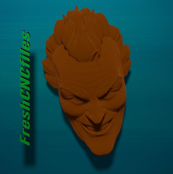 Joker | CNC 3D Relief File STL - Etsy