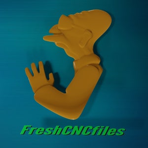 Professor Farnsworth | CNC 3D Relief Datei STL
