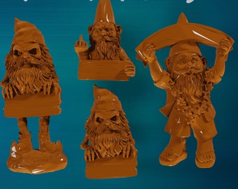 Gnome Signs (Blank) | CNC 3D Relief File STL