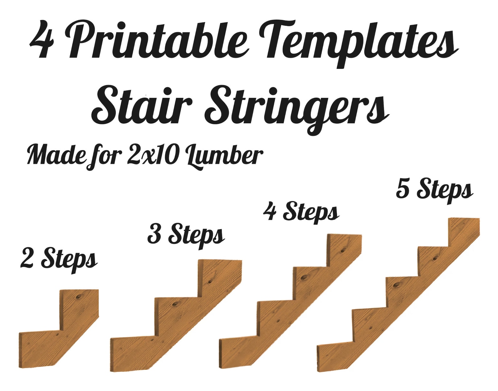 Stair Stringer Templates for 2x10 Lumber Etsy Canada Stair Stringer Templates for 2x10 Lumber Etsy Canada