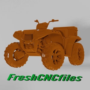 ATV 4 Wheeler | CNC 3D Relief Datei STL