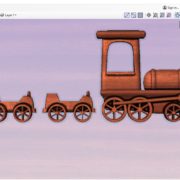 Toy Train Stl - Etsy