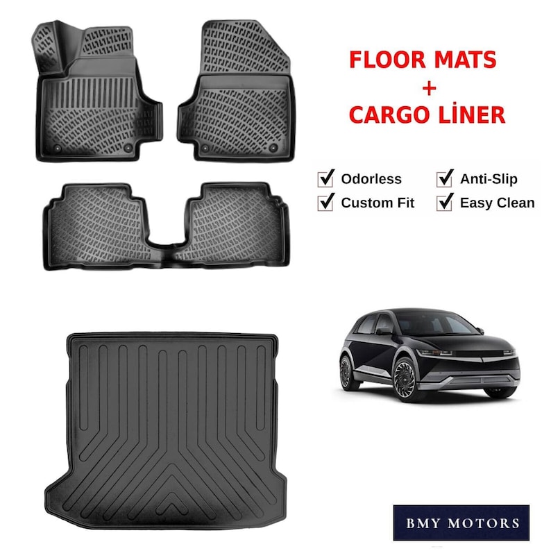 Fits Hyundai Ioniq 5 20212023 Car Rubber Floor Mats Front & Etsy