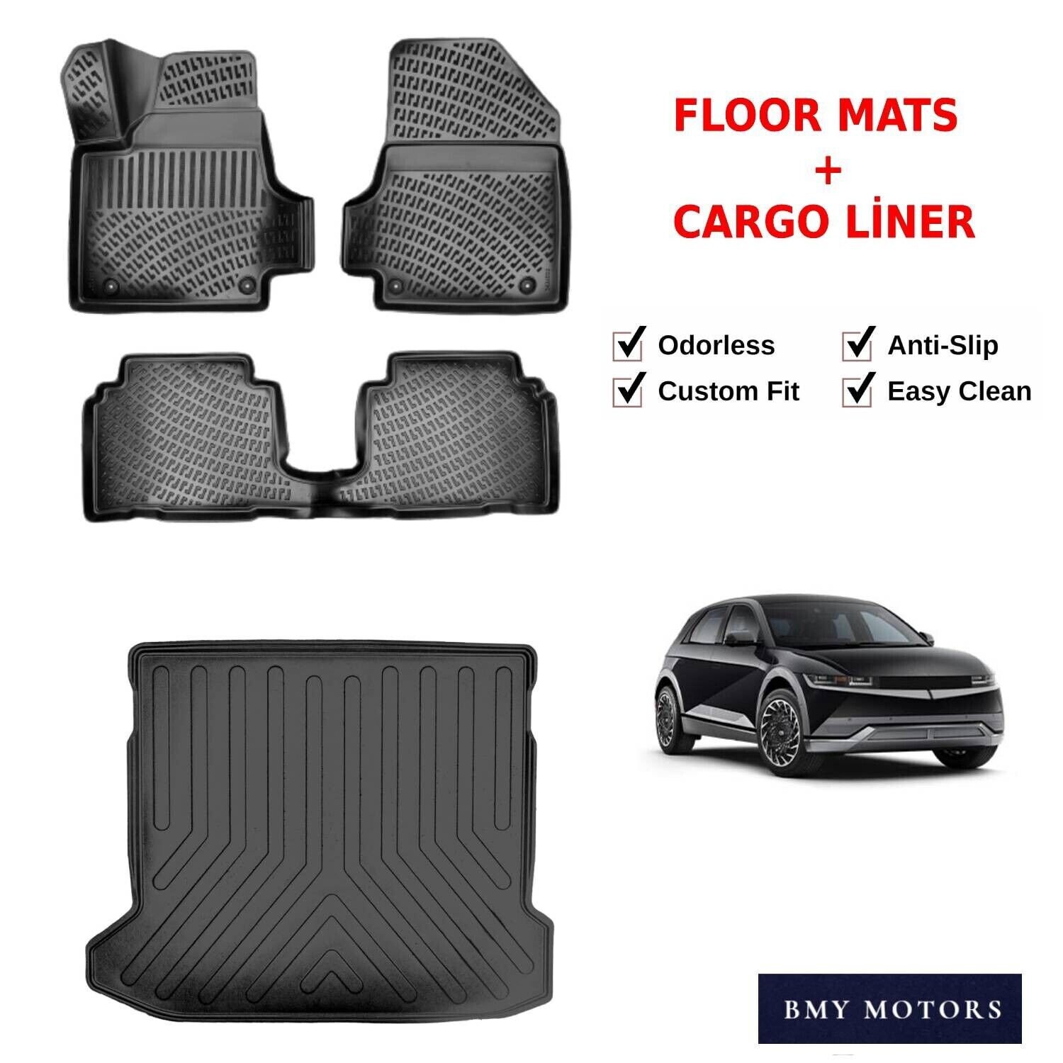 Fits Hyundai Ioniq 5 20212023 Car Rubber Floor Mats Front & Etsy