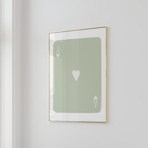 Sage Green Wall Art Trendy Retro Wall Art Funny Art Green Prints Retro Trendy Aesthetic Prints Preppy Dorm Printable Prints Bedroom Wall Art