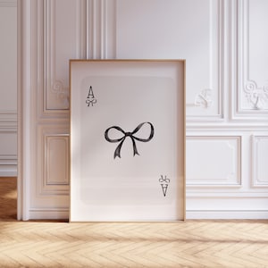 Trendy Art Prints Bow Wall Art Black And White Art Print Girly Wall Art College Apartment Decor Watercolor Bows Print  Neutral Wall Art