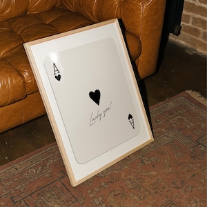 Ace of Spades Print | Black and White Wall Art (Digital Download)