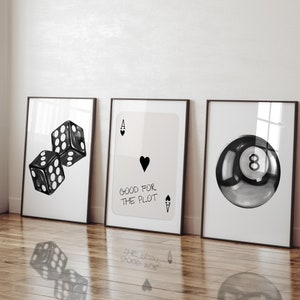 Black And White Wall Art Trendy Gallery Wall Set Aesthetic Art Prints Wall Set Of 3 Y2k Art Apartment Decor Dorm Printable Coll Prints