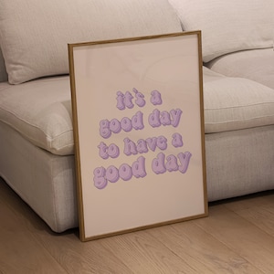 Typography Poster Purple Wall Art Trendy Wall Art Gen Z Print Funky Wall Art Typography Wall Art YK2 Poster Lilac Print Purple Wall Art