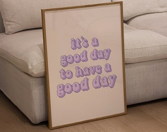 Typography Poster Purple Wall Art Trendy Wall Art Gen Z Print Funky Wall Art Typography Wall Art YK2 Poster Lilac Print Purple Wall Art