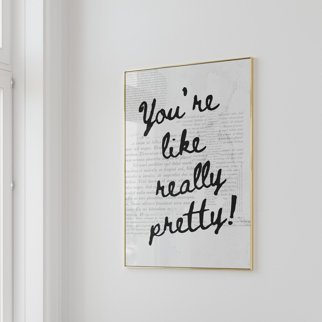 Trendy Wall Art Black White Art Preppy Prints College Apartment Decor ...