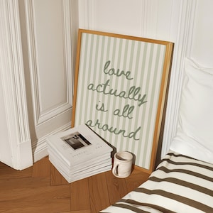 Love Actually Print Green - Etsy
