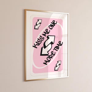 Love You More Print Pink Retro Wall Art Printable Playing Card Wall Art Girly Wall Art Valentine's Day Preppy Wall Decor Trendy Wall Art