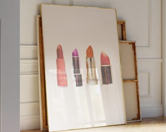 Trendy Lipstick Print, Fashion Wall Art (Digital Download)