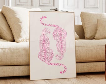 Pink Cheetah Print | Trendy Girly Room Decor (Digital Download)