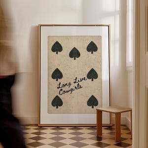 Aesthetic Room Decor Black And White Prints Trendy Wall Art Aesthetic Poster Retro Trendy Ace of Spades Print Good For The Plot Poster