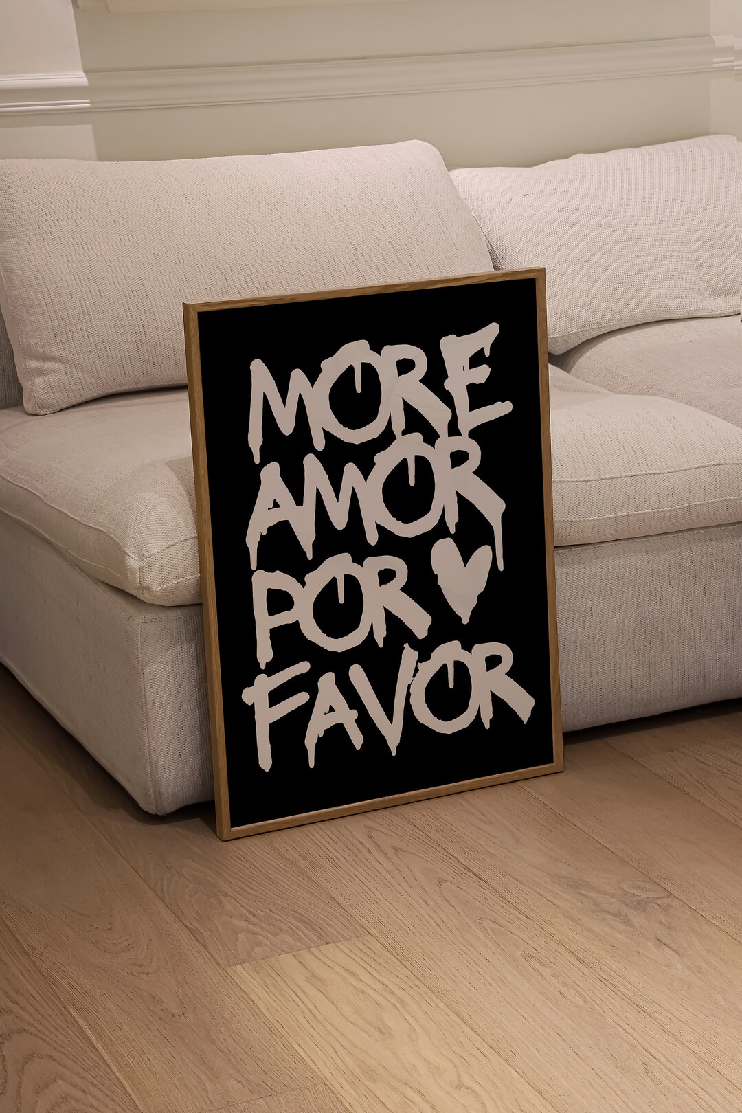 More Amor Por Favor Print Black Art Prints Maximalist Love Etsy