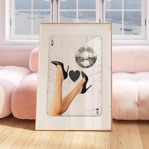 Aesthetic Room Decor Black And White Prints Trendy Wall Art Aesthetic Poster Retro Trendy Ace of Spades Print Good For The Plot Poster