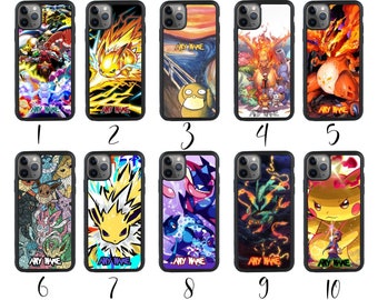 Gepersonaliseerde Pokemon iPhone-hoesjes, iPhone 14 Pro Max, iPhone 13 12 11 X XR XS SE 8 7, telefoon Samsung Galaxy S23 S22 Plus S10 S9, Pixel 7 Pro