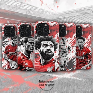 Liverpool Football Phone Case Collection fits Apple iPhone, Samsung Galaxy, Google Pixel (6 Fan Art Player Designs)